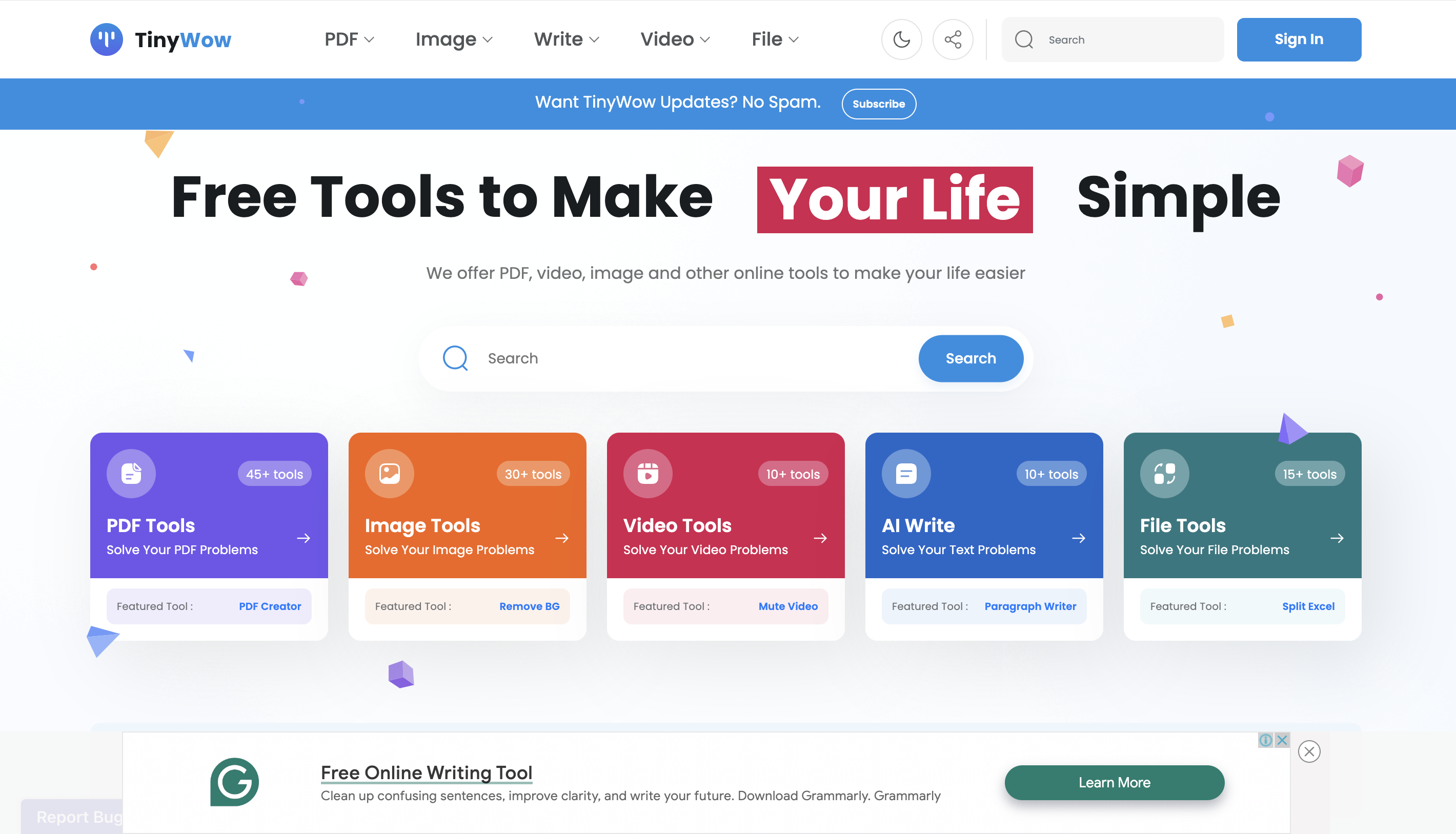 TinyWow: Collezione di Strumenti Molto Utili